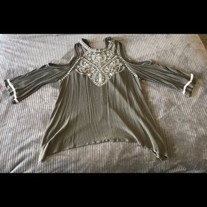 Xhilaration Cold Shoulder Top